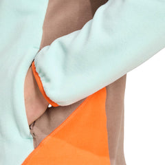 Adidas Terrex Womens MT Fleece Anorak Trace Brown / Semi Flash Aqua / Semi Impact Orange - Parasol Store