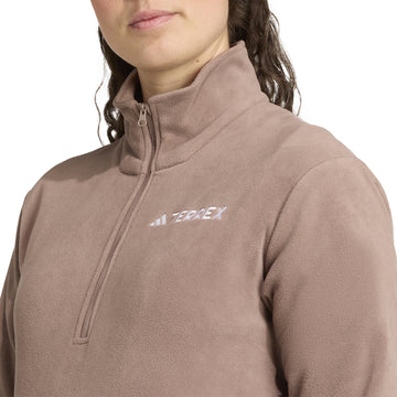 Adidas Terrex Womens MT Halfzip Fleece Trace Brown - Parasol Store