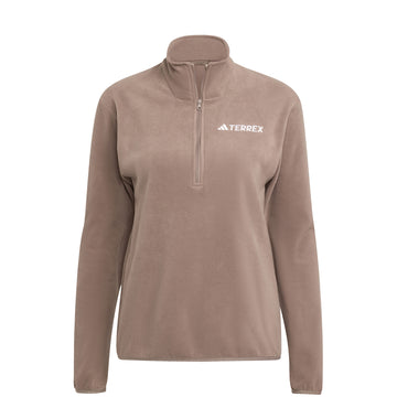 Adidas Terrex Womens MT Halfzip Fleece Trace Brown - Parasol Store