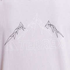 Adidas Terrex Womens Mountain Graphic T-Shirt Silver Dawn - Parasol Store