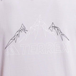 Adidas Terrex Womens Mountain Graphic T-Shirt Silver Dawn - Parasol Store