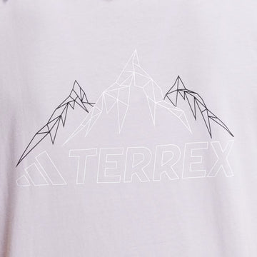 Adidas Terrex Womens Mountain Graphic T-Shirt Silver Dawn - Parasol Store