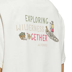 Adidas Terrex Womens Multi Graphic S/S T-Shirt Off White - Parasol Store