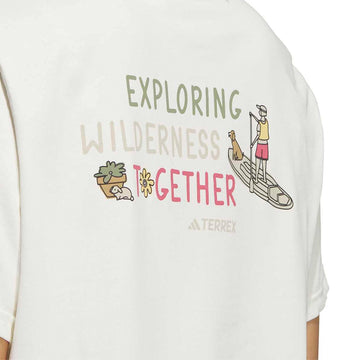 Adidas Terrex Womens Multi Graphic S/S T-Shirt Off White - Parasol Store