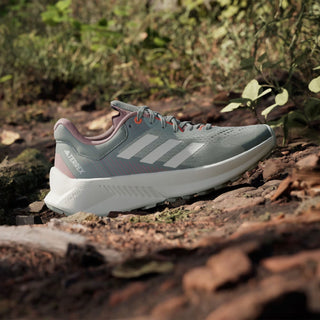 Adidas Terrex Womens Soulstride Flow Trail Running Shoe Linen Green / Off White / Silver Green - Parasol Store