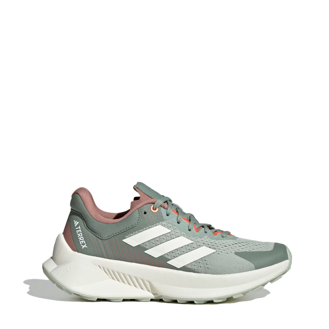 Adidas Terrex Womens Soulstride Flow Trail Running Shoe Linen Green / Off White / Silver Green - Parasol Store