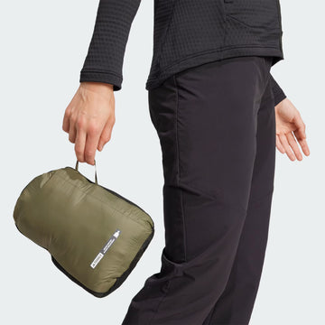 Adidas Terrex Womens Terrex Xperior Primaloft Loose Fill Insulated Hooded Jacket Olive Strata