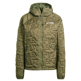 Adidas Terrex Womens Terrex Xperior Primaloft Loose Fill Insulated Hooded Jacket Olive Strata