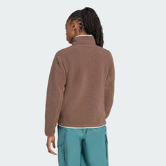 Adidas Terrex Womens XPL Pile Snap Fleece Earth Strata / Semi Flash Aqua - Parasol Store