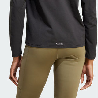 Adidas Terrex Womens Multi Climacool 1/2 Zip Long Sleeve Long-Sleeve Top Black - Parasol Store