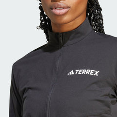 Adidas Terrex Womens Multi Climacool 1/2 Zip Long Sleeve Long-Sleeve Top Black - Parasol Store