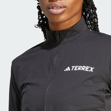 Adidas Terrex Womens Multi Climacool 1/2 Zip Long Sleeve Long-Sleeve Top Black - Parasol Store