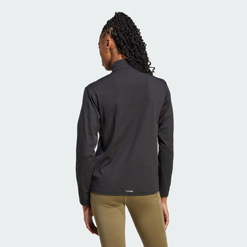 Adidas Terrex Womens Multi Climacool 1/2 Zip Long Sleeve Long-Sleeve Top Black - Parasol Store