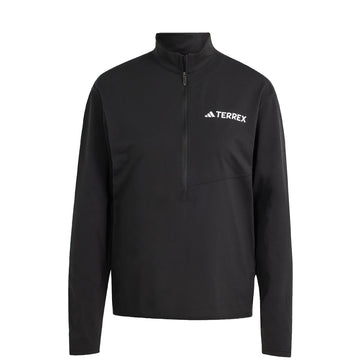 Adidas Terrex Womens Multi Climacool 1/2 Zip Long Sleeve Long-Sleeve Top Black - Parasol Store