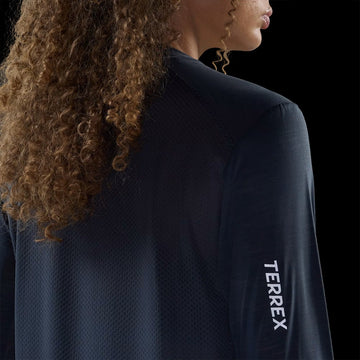 Adidas Terrex Womens Xperior L/S T-Shirt Carbon - Parasol Store