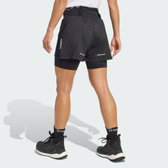 Adidas Terrex Womens Xploric 2 in 1 Shorts Black - Parasol Store