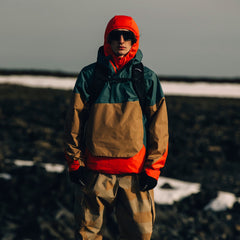 Adidas Terrex Xploric 2.5L Climaproof Anorak Preloved Teal / Cardboard / Semi Impact Orange - Parasol Store
