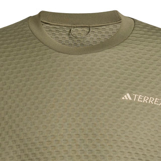 Adidas Terrex Xploric Crewneck Sweatshirt Olive Strata - Parasol Store