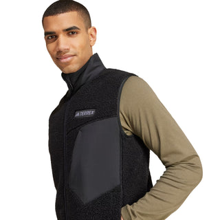 Adidas Terrex Xploric High Pile Fleece Vest Black - Parasol Store