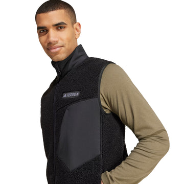 Adidas Terrex Xploric High Pile Fleece Vest Black - Parasol Store