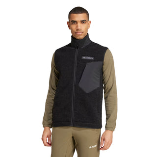 Adidas Terrex Xploric High Pile Fleece Vest Black - Parasol Store