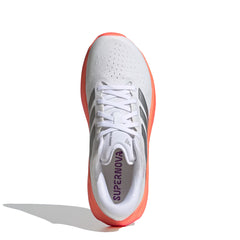 Adidas Womens Supernova Rise 3 Cloud White / Silver Metallic / Lucid Pink