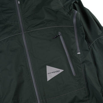 And Wander 3L UL Rain Jacket Green - Parasol Store