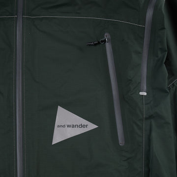 And Wander 3L UL Rain Jacket Green - Parasol Store
