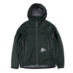 And Wander 3L UL Rain Jacket Green - Parasol Store