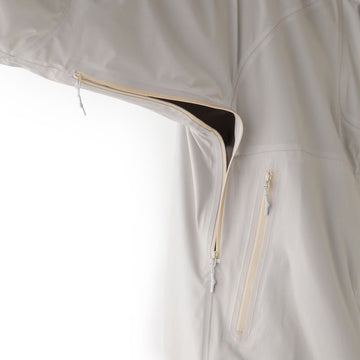 And Wander 3L UL Rain Jacket Light Gray - Parasol Store