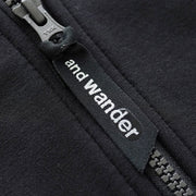 And Wander Airly Warm Full Zip Black - Parasol Store