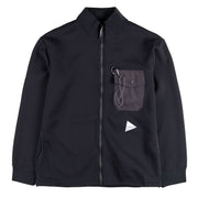And Wander Airly Warm Full Zip Black - Parasol Store