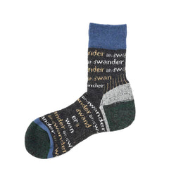 And Wander Womens Wool Socks Charcoal - Parasol Store