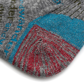 And Wander Womens Wool Socks Light Grey