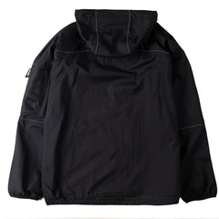 And Wander Breath Rip Hoodie Black - Parasol Store