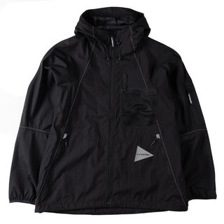 And Wander Breath Rip Hoodie Black - Parasol Store