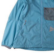 And Wander Breath Rip Hoodie Light Blue - Parasol Store