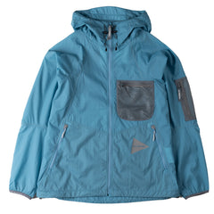 And Wander Breath Rip Hoodie Light Blue - Parasol Store