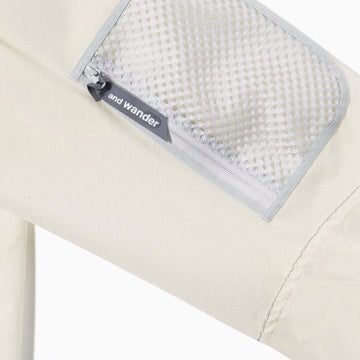 And Wander Breath Rip Hoodie Off White - Parasol Store