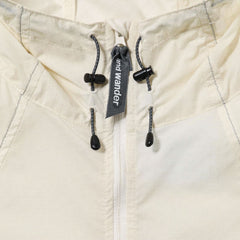 And Wander Breath Rip Hoodie Off White - Parasol Store