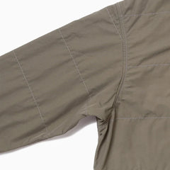 And Wander C/N Octa Collarless Shirt Jacket Light Khaki