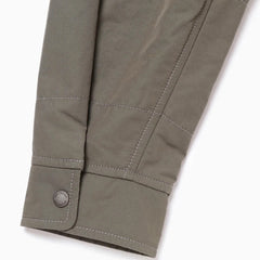 And Wander C/N Octa Collarless Shirt Jacket Light Khaki