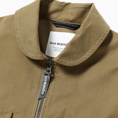 And Wander C/Pe Twill Field Jacket Khaki - Parasol Store