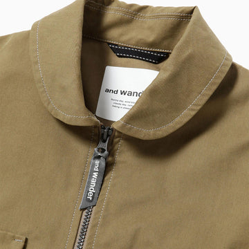 And Wander C/Pe Twill Field Jacket Khaki - Parasol Store