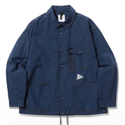 And Wander Cordura Cotton Rip Shirt Jacket Blue - Parasol Store