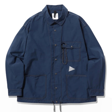And Wander Cordura Cotton Rip Shirt Jacket Blue - Parasol Store