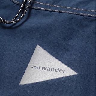 And Wander Cordura Cotton Rip Shirt Jacket Blue - Parasol Store