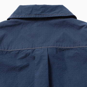 And Wander Cordura Cotton Rip Shirt Jacket Blue - Parasol Store