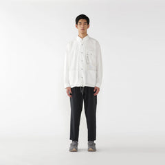 And Wander Cordura Cotton Rip Shirt Jacket White - Parasol Store