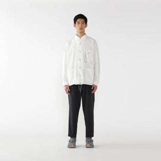 And Wander Cordura Cotton Rip Shirt Jacket White - Parasol Store